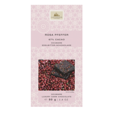 Tafelschokolade Rosa Pfeffer