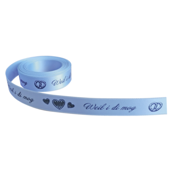 Geschenkband "Weil i di mog"