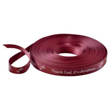Geschenkband"Thank God, it´s christmas"