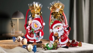 Filztäschchen Weihnachtsmann und Schneemann von Lebkuchen Schmidt