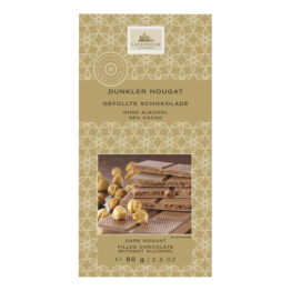 Gefüllte Schokolade Dunkler Nougat