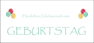 Postkarte - Zum Geburtstag