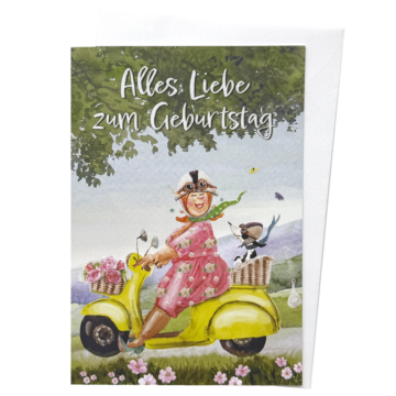 Grußkarte Alles Liebe zum Geburtstag