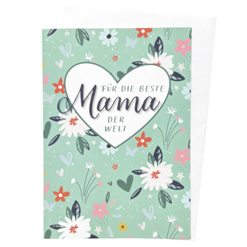 Grußkarte - Für die beste Mama